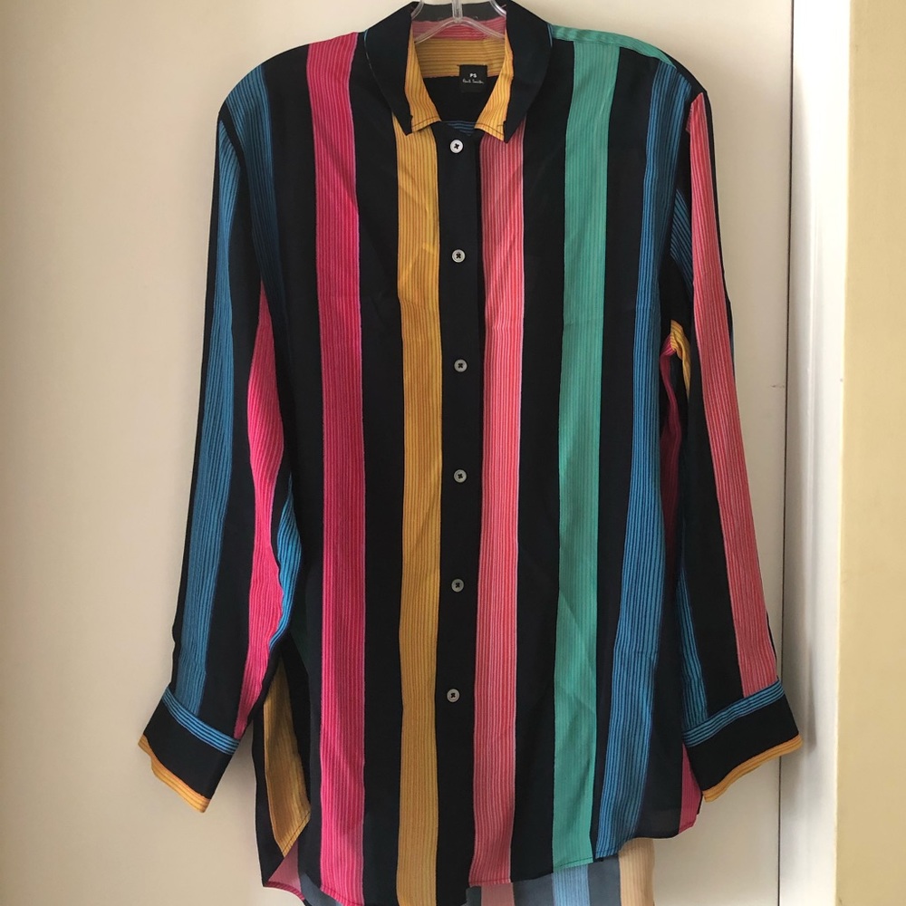 Paul Smith Horizon Stripe Print Shirt
